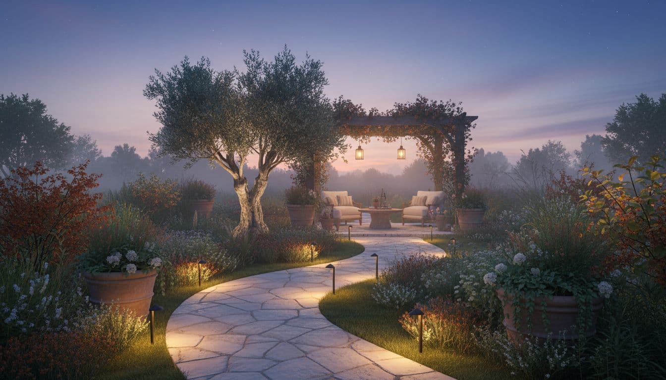 A finished garden designed with FlorAI